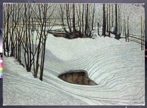 森林在冬天，c.1905